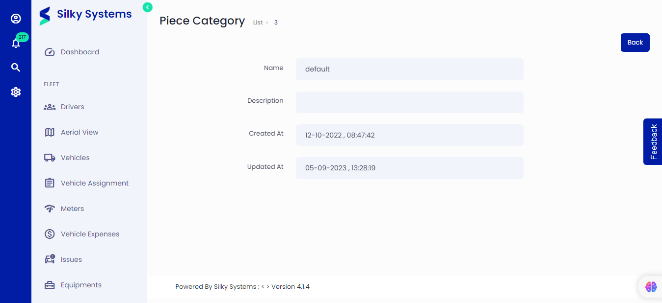 Edit Delivery Piece Category