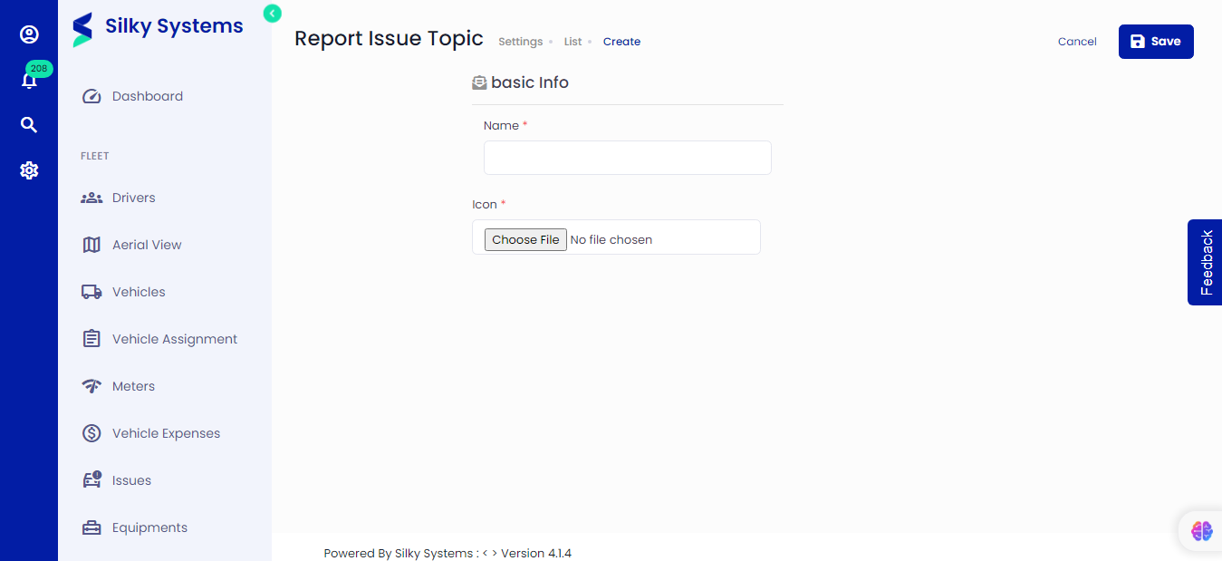 Create Issue Topics