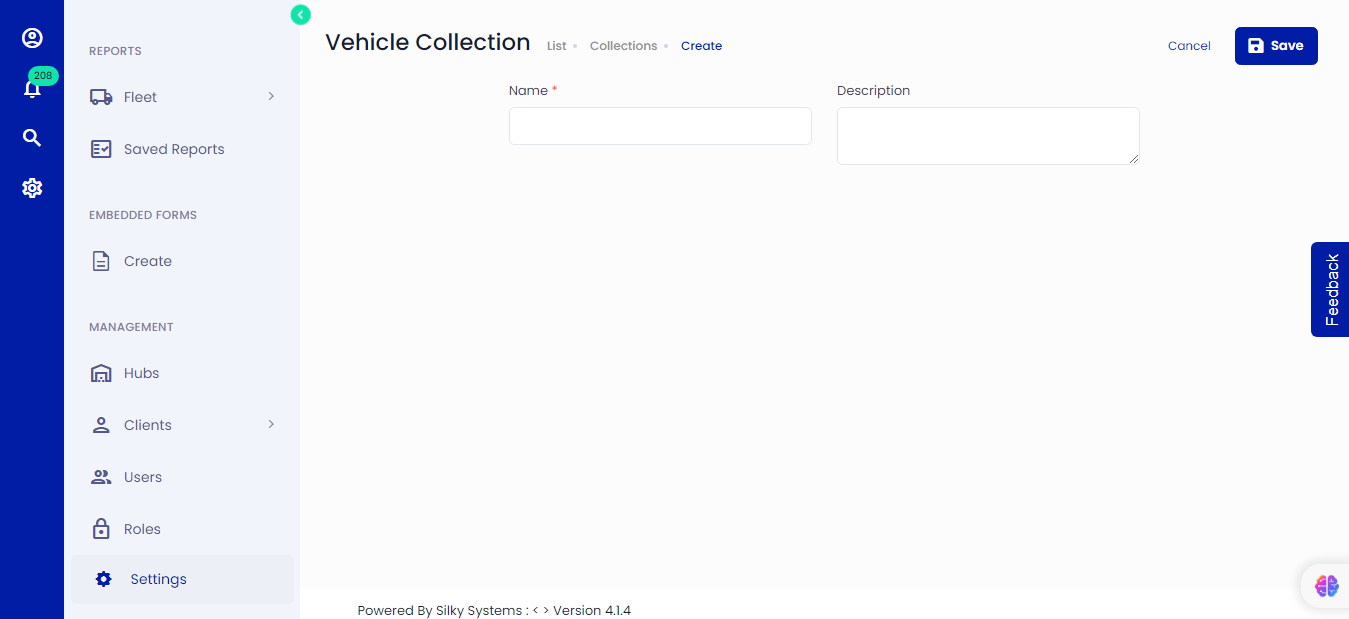 Create Vehicle Collections