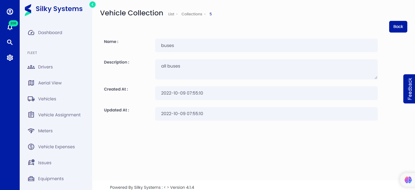 Edit Vehicle Collections