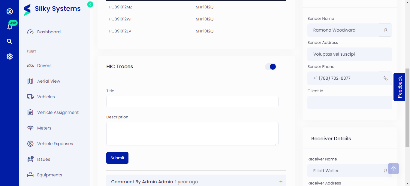 Edit On Hold Shipments