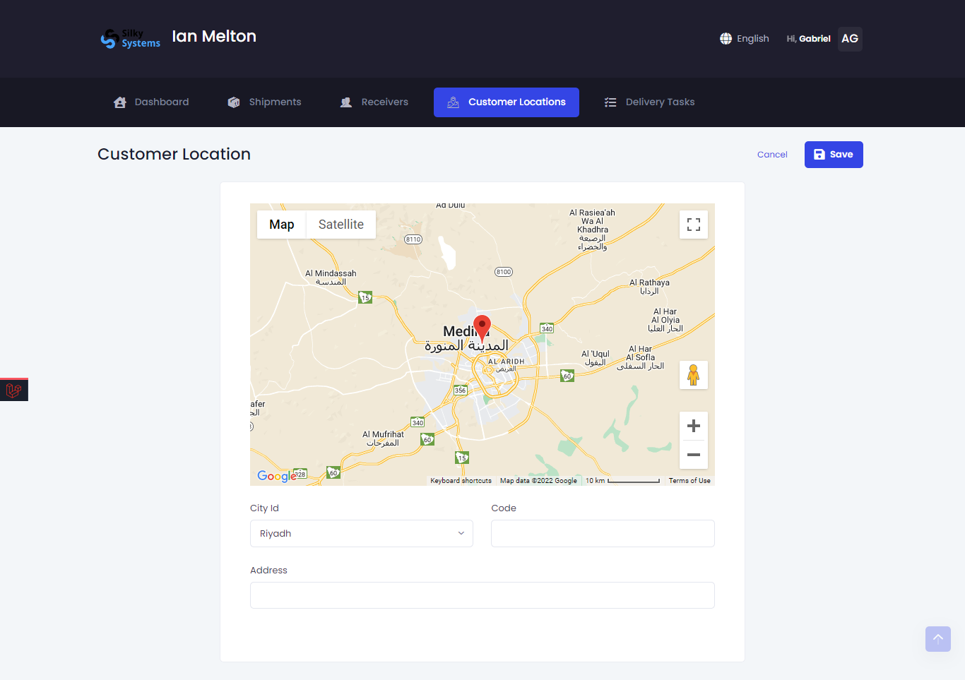 Create Customer Location